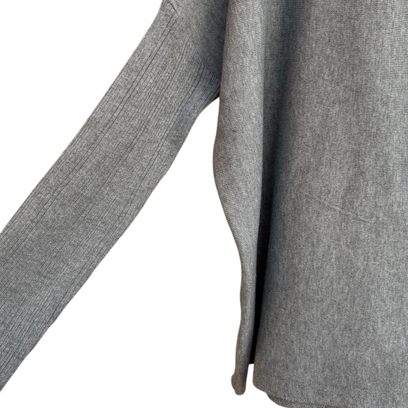 Nordstrom Rack Dark Grey Heathered Knit Turtleneck Sweater - Picture 6 of 8